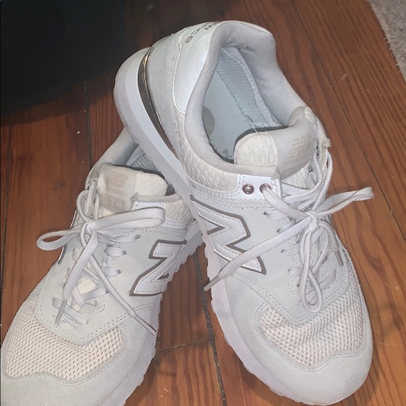 cream colored new balance